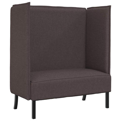 Divano alto 101cm Marrone scuro Tessuto | homemem39