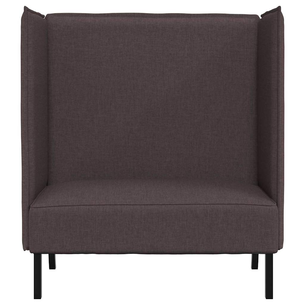Divano alto 101cm Marrone scuro Tessuto | homemem39