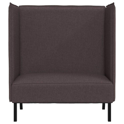 Divano alto 101cm Marrone scuro Tessuto | homemem39