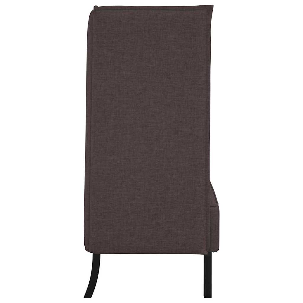 Divano alto 101cm Marrone scuro Tessuto | homemem39