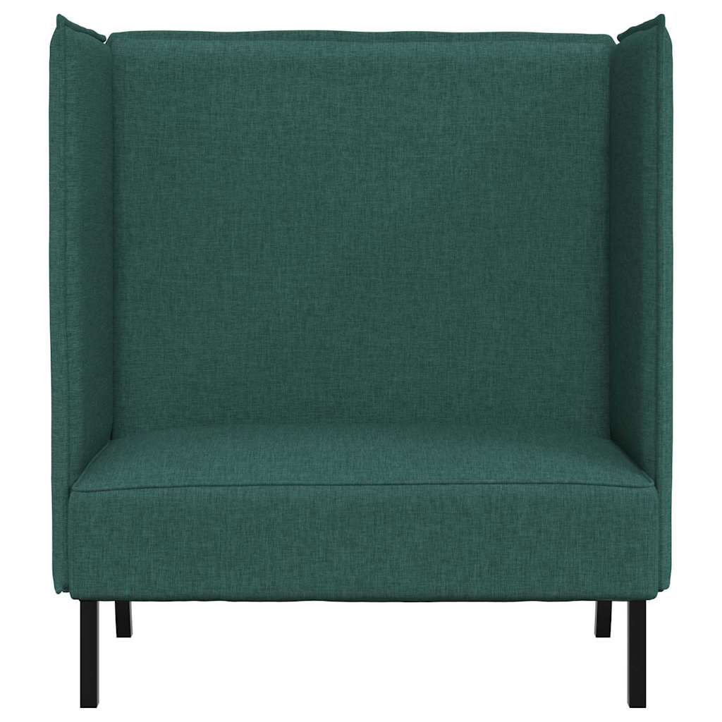 Divano alto 101cm Verde scuro Tessuto