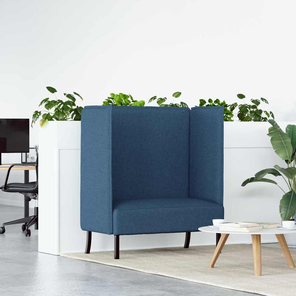Divano alto 101cm Blu Tessuto | homemem39