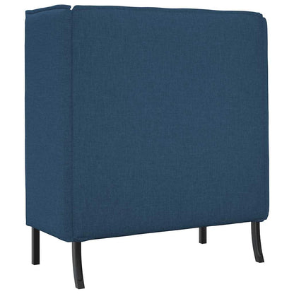 Divano alto Blu 109 x 56 x 121 cm Tessuto - homemem39