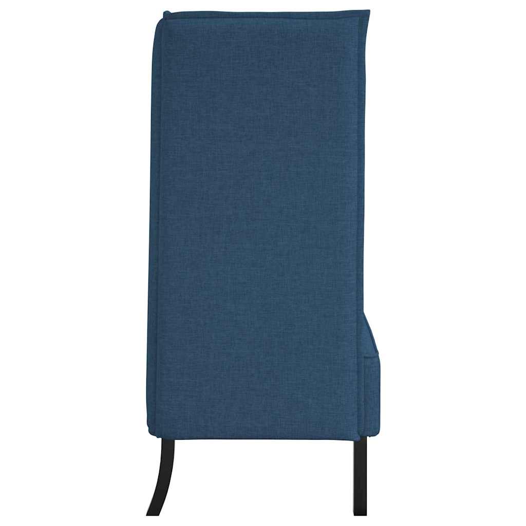 Divano alto Blu 109 x 56 x 121 cm Tessuto - homemem39