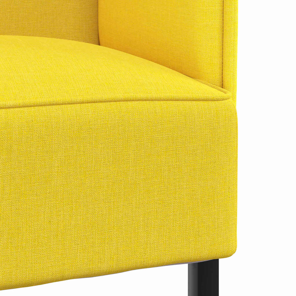 Divano alto Giallo chiaro 109 x 56 x 121 cm Tessuto