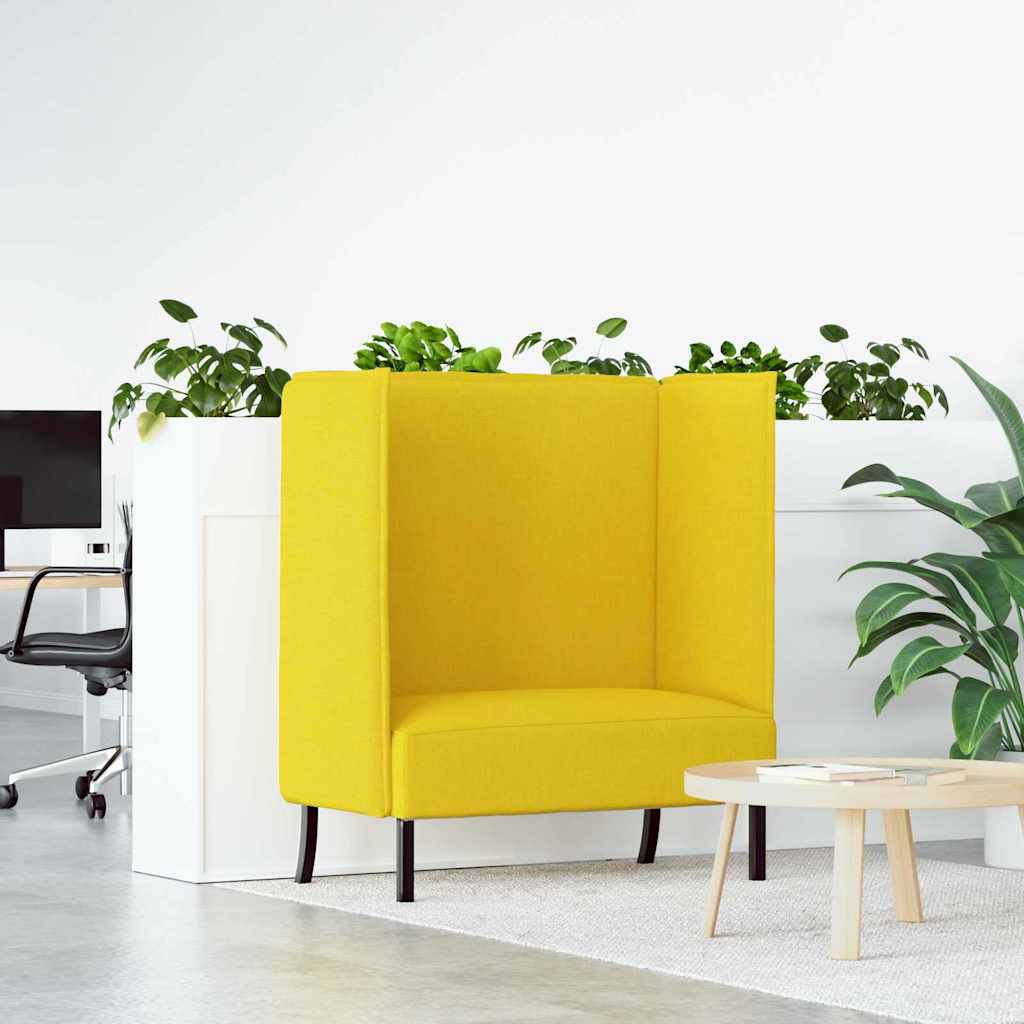 Divano alto Giallo chiaro 109 x 56 x 121 cm Tessuto