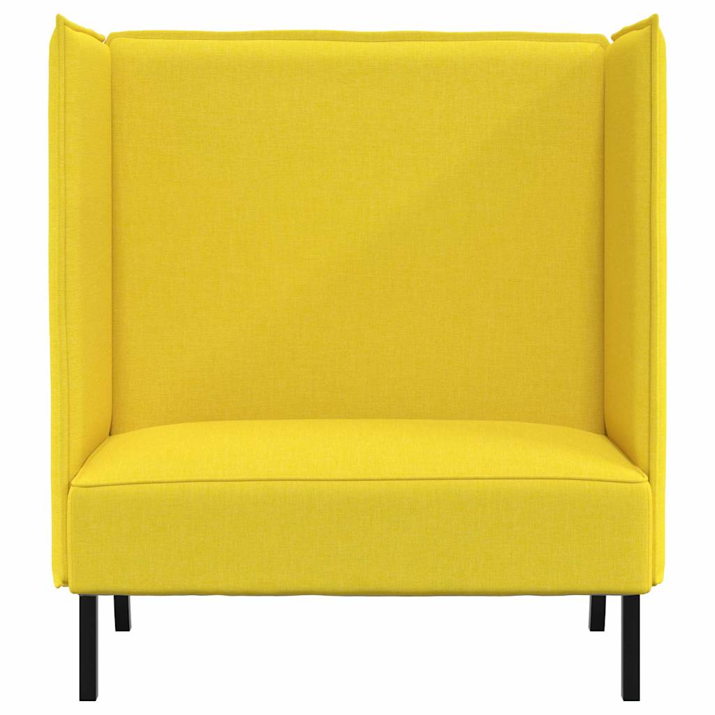 Divano alto Giallo chiaro 109 x 56 x 121 cm Tessuto