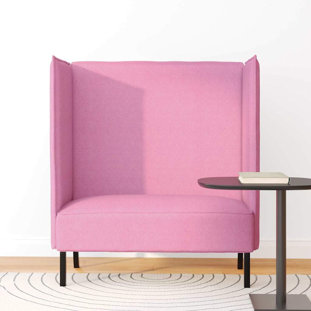 Divano alto Rosa 109 x 56 x 121 cm Tessuto - homemem39