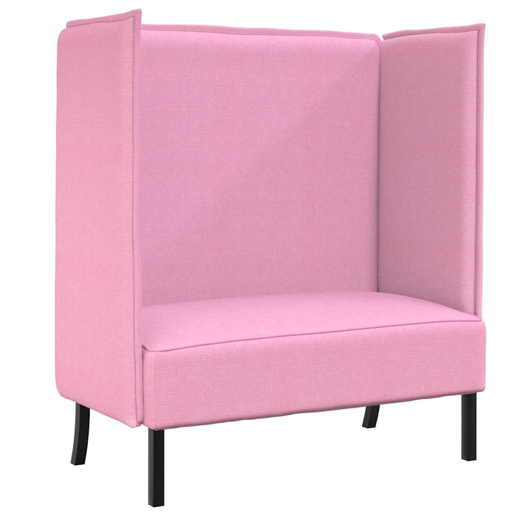 Divano alto Rosa 109 x 56 x 121 cm Tessuto - homemem39