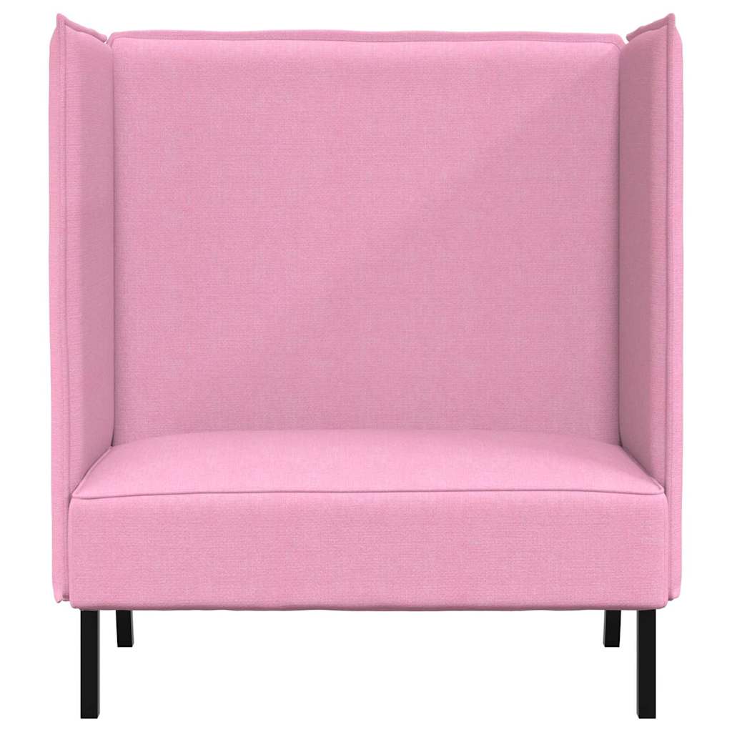 Divano alto Rosa 109 x 56 x 121 cm Tessuto - homemem39