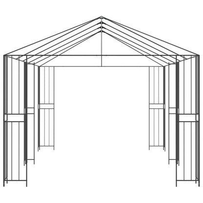 Struttura Gazebo 6 x 3 m Nero Acciaio | homemem39
