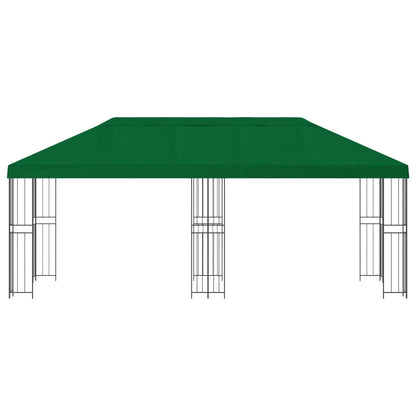 Gazebo con pareti laterali 6 x 3 m Verde Poliestere e Acciaio | homemem39