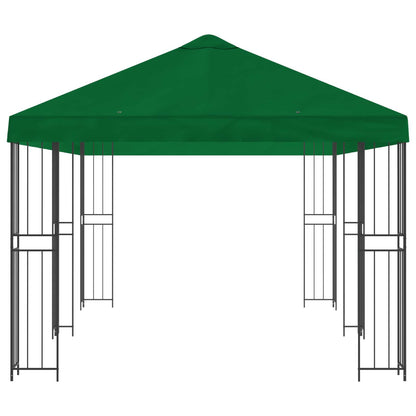 Gazebo con pareti laterali 6 x 3 m Verde Poliestere e Acciaio | homemem39