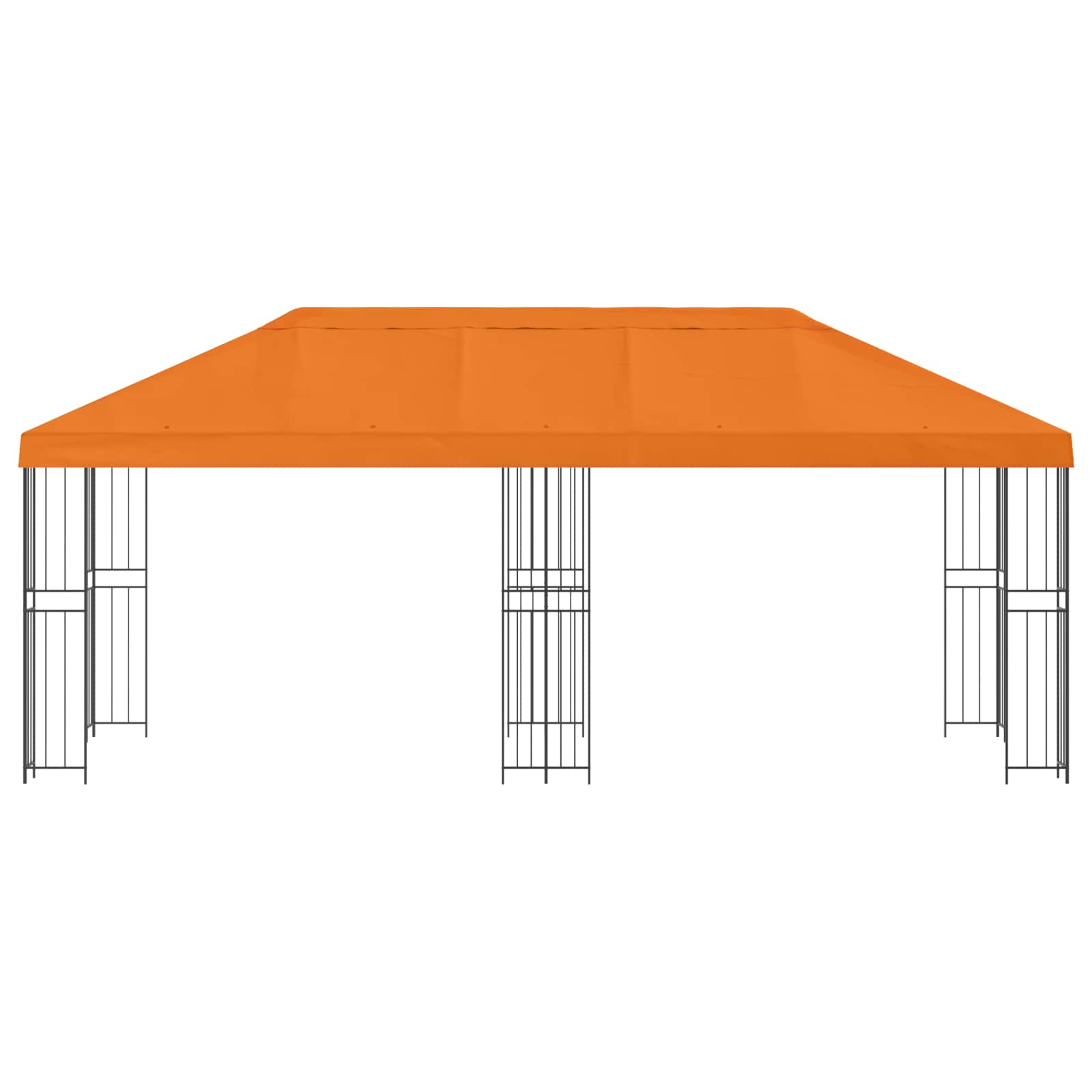 Gazebo con pareti laterali 6 x 3 m Arancione | homemem39