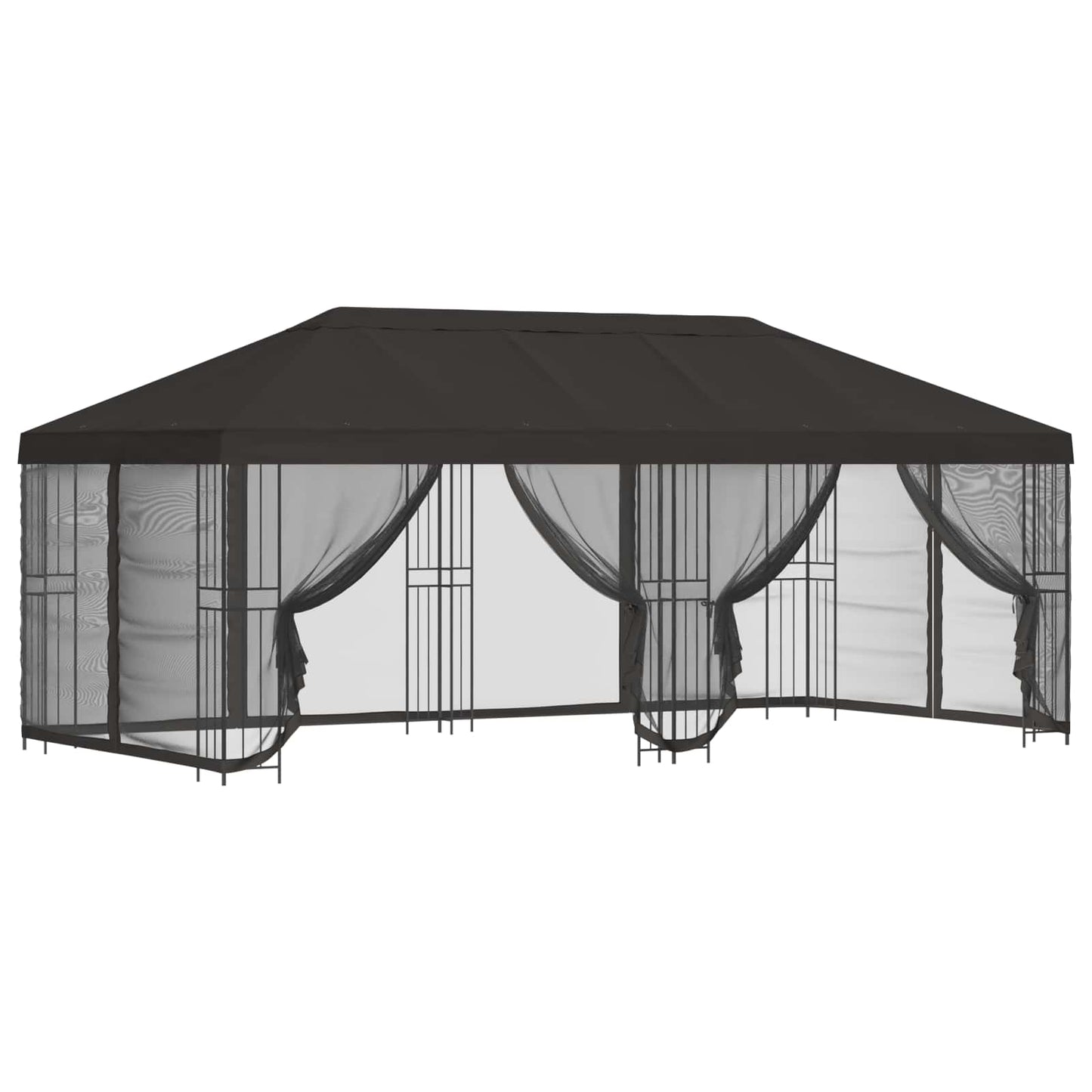 Gazebo con pareti laterali 6 x 3 m Antracite | homemem39