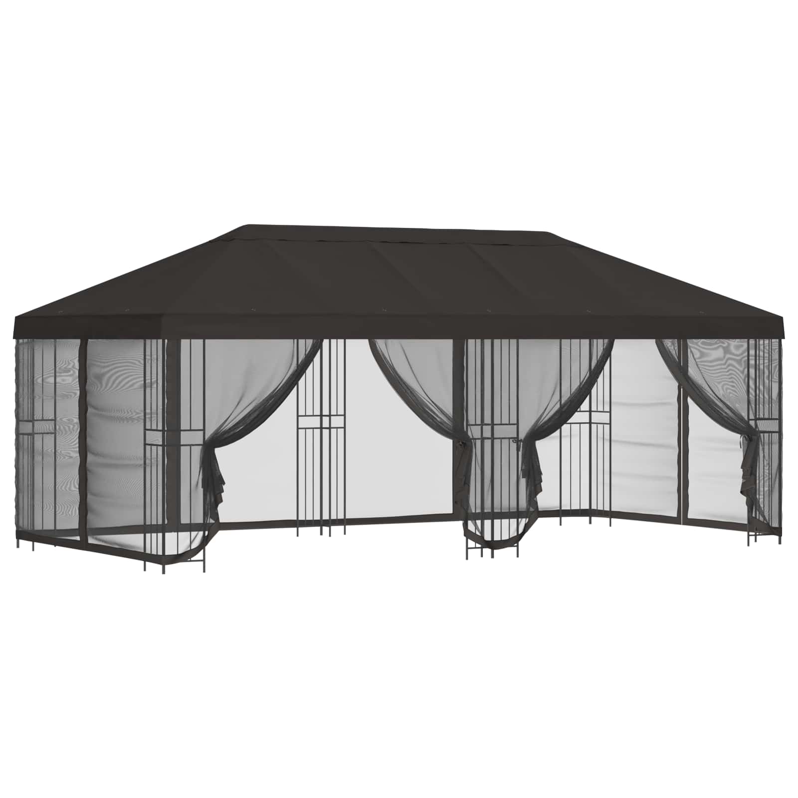 Gazebo con pareti laterali 6 x 3 m Antracite | homemem39