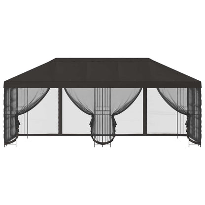 Gazebo con pareti laterali 6 x 3 m Antracite | homemem39