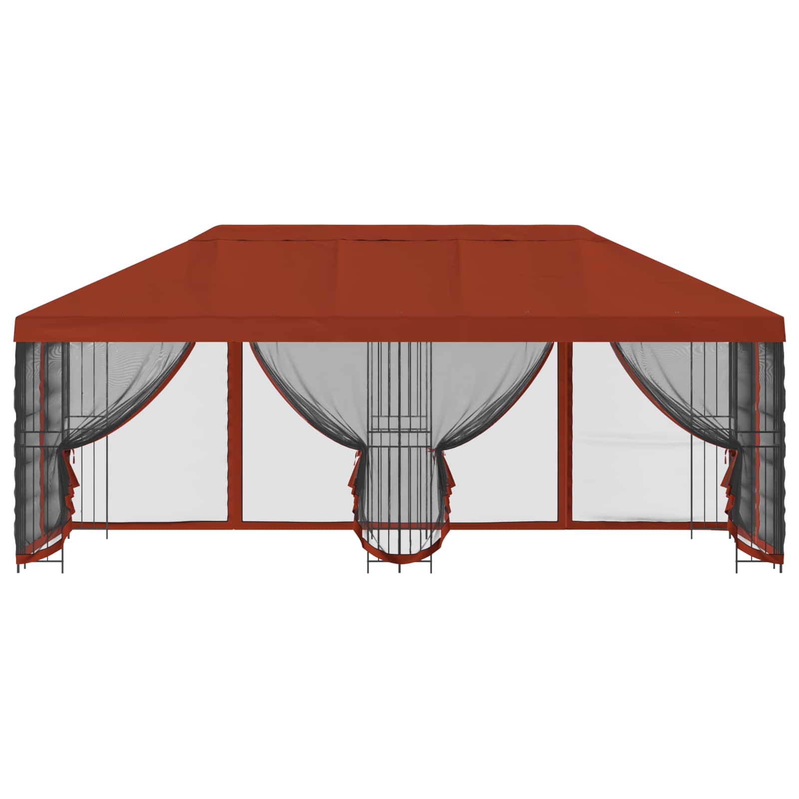 Gazebo con pareti laterali 6 x 3 m Terracotta | homemem39
