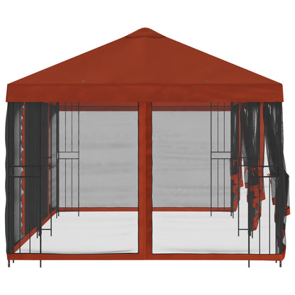Gazebo con pareti laterali 6 x 3 m Terracotta | homemem39