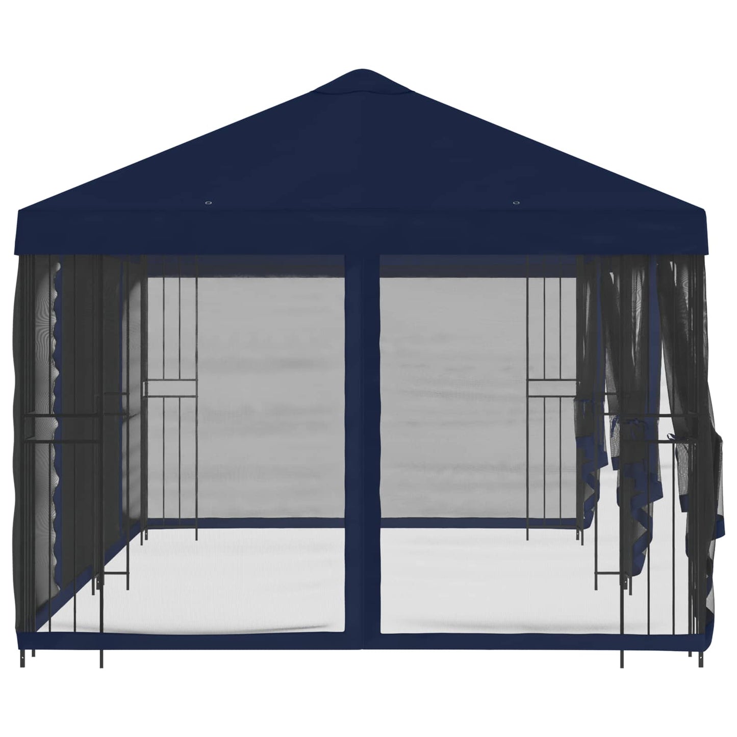 Gazebo con pareti laterali 6 x 3 m Blu Poliestere e Acciaio 190 | homemem39