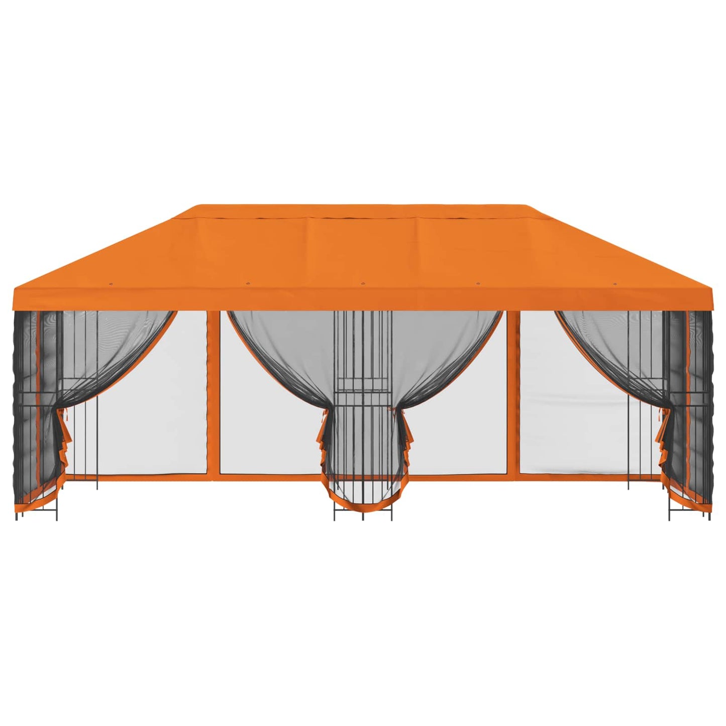 Gazebo con pareti laterali 6 x 3 m Arancione | homemem39