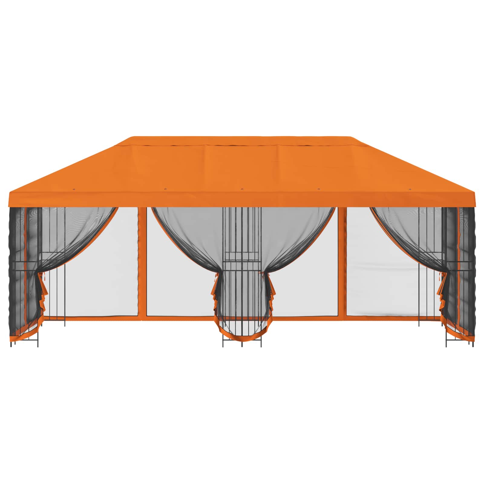 Gazebo con pareti laterali 6 x 3 m Arancione | homemem39