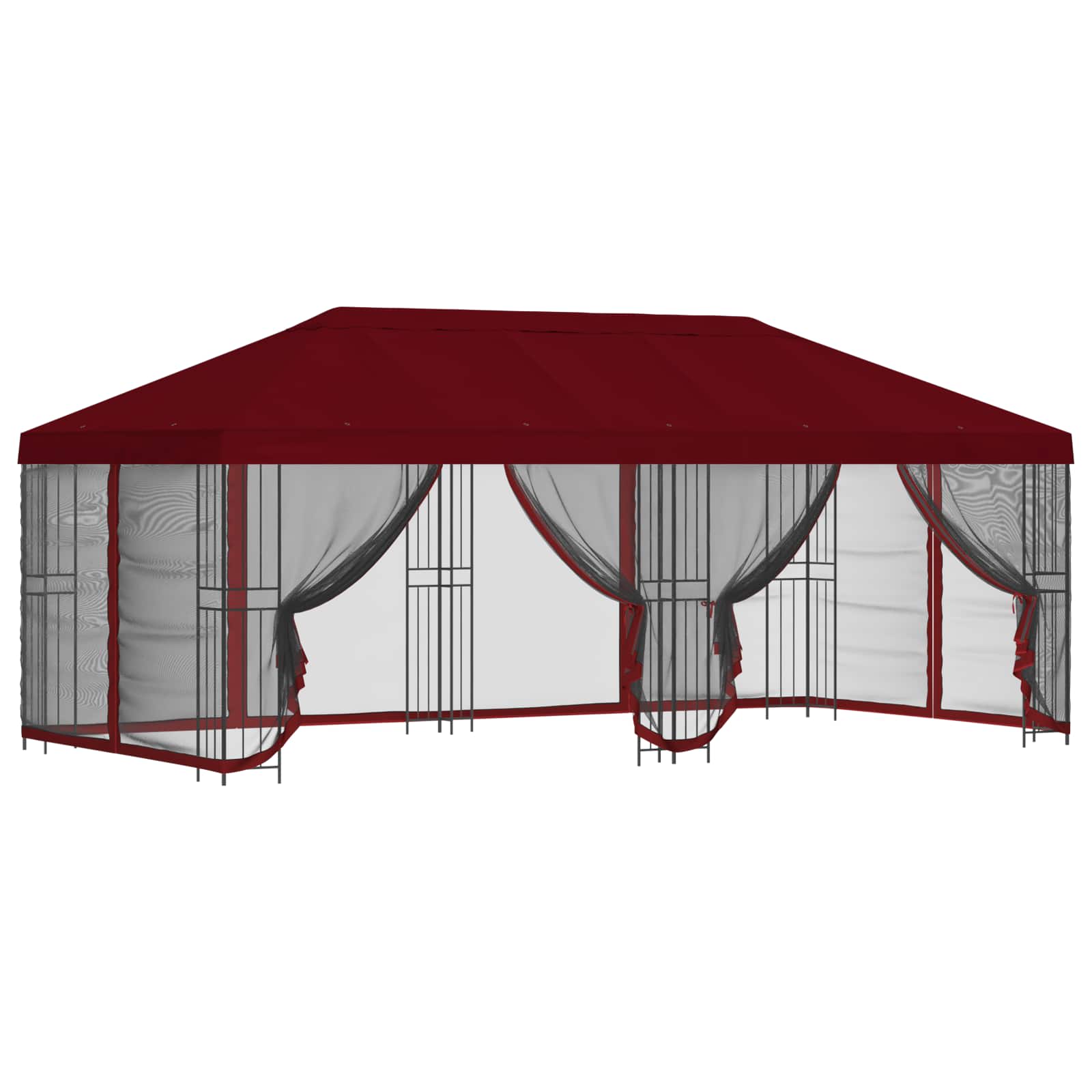 Gazebo con pareti laterali 6 x 3 m Borgogna | homemem39
