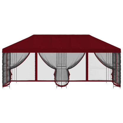 Gazebo con pareti laterali 6 x 3 m Borgogna | homemem39