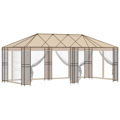 Struttura Gazebo 6 x 3 m Nero Acciaio | homemem39