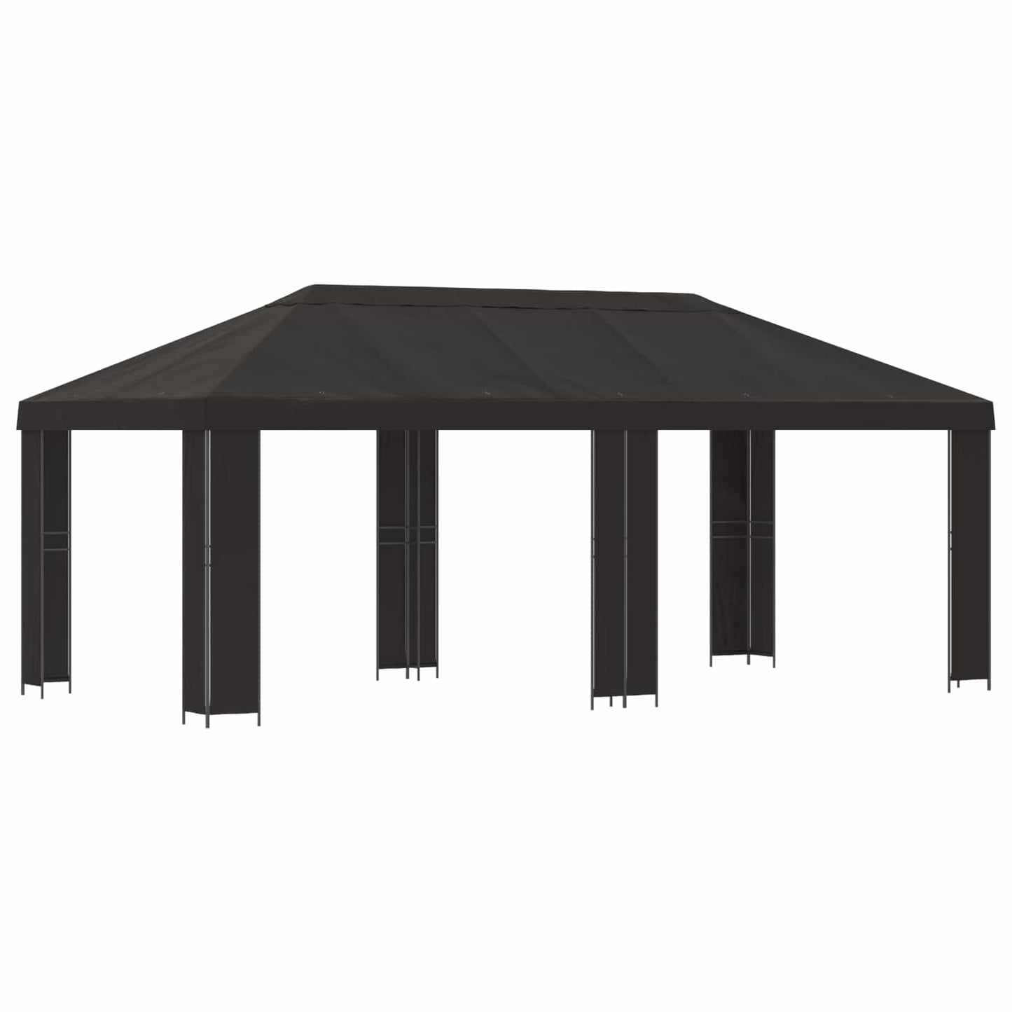 Gazebo da giardino 6 x 3 m Antracite Poliestere e Acciaio 190