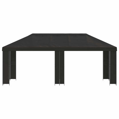 Gazebo da giardino 6 x 3 m Antracite Poliestere e Acciaio 190