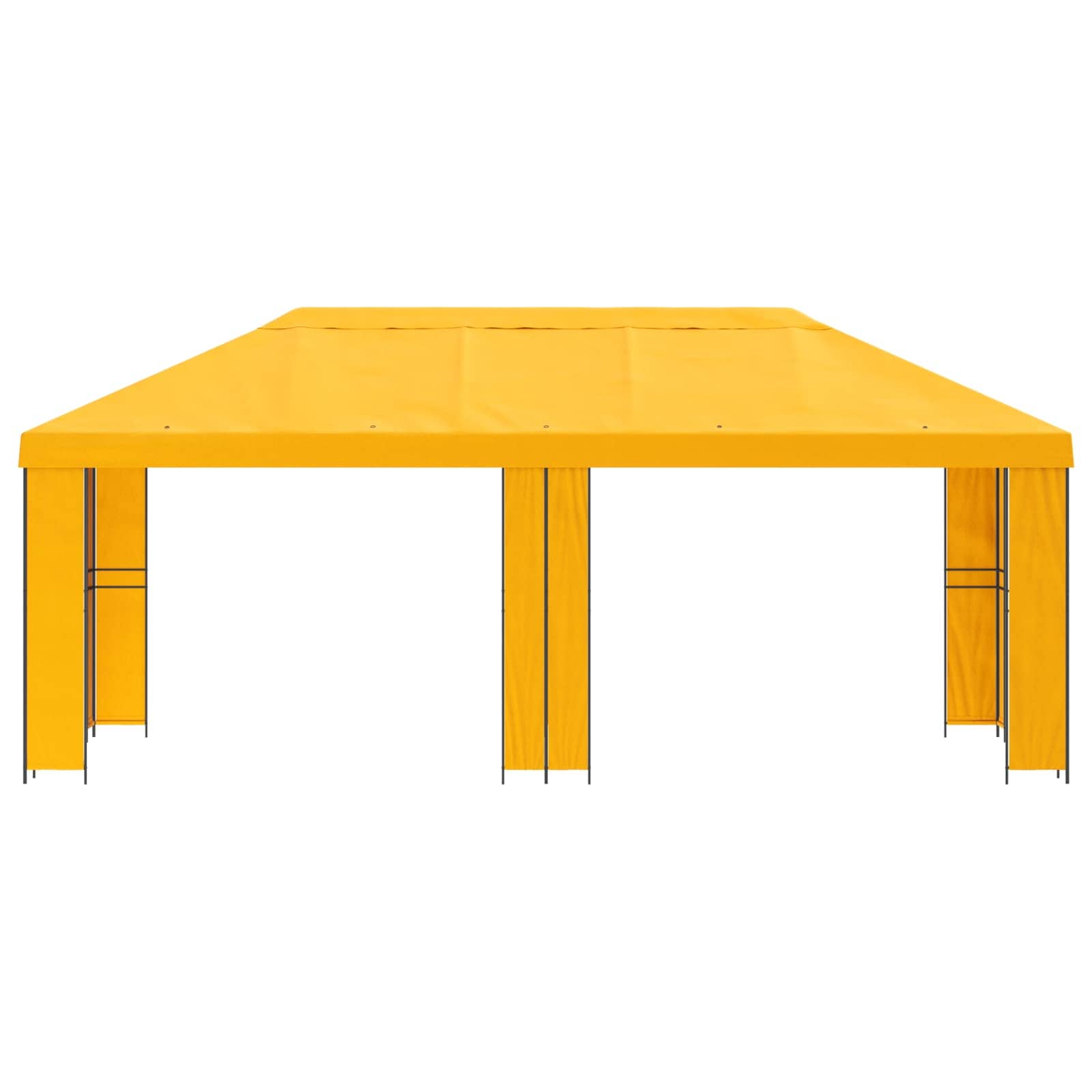 Gazebo da giardino 6 x 3 m Giallo Poliestere e Acciaio 190 | homemem39