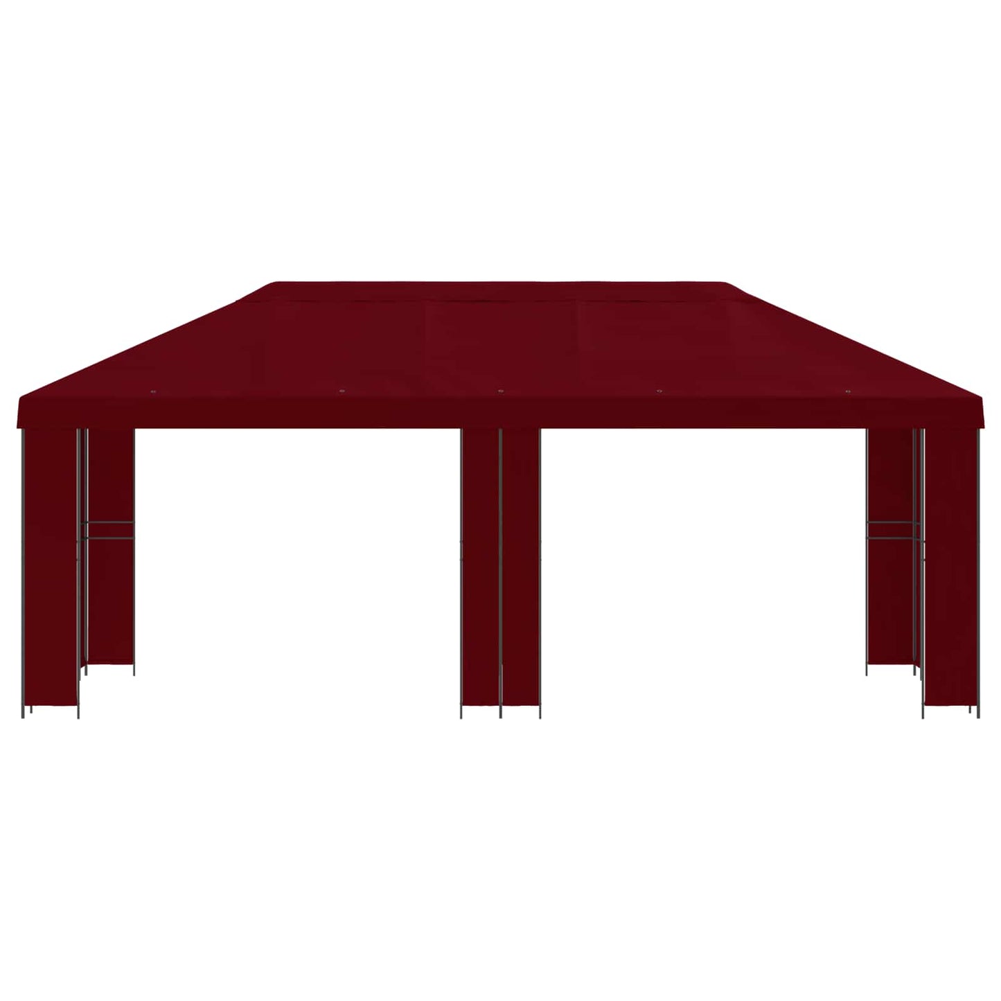 Gazebo da giardino 6 x 3 m Borgogna Poliestere e Acciaio 190
