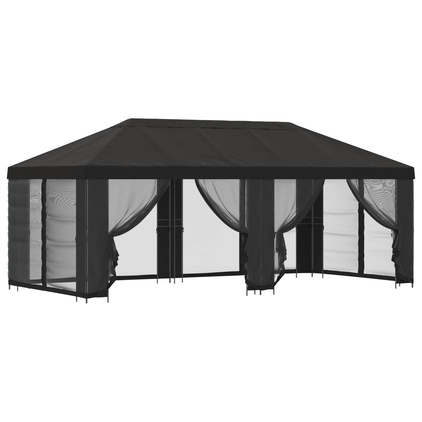 Gazebo con pareti laterali 6 x 3 m Antracite | homemem39