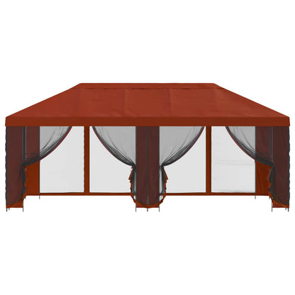 Gazebo con pareti laterali 6 x 3 m Terracotta | homemem39