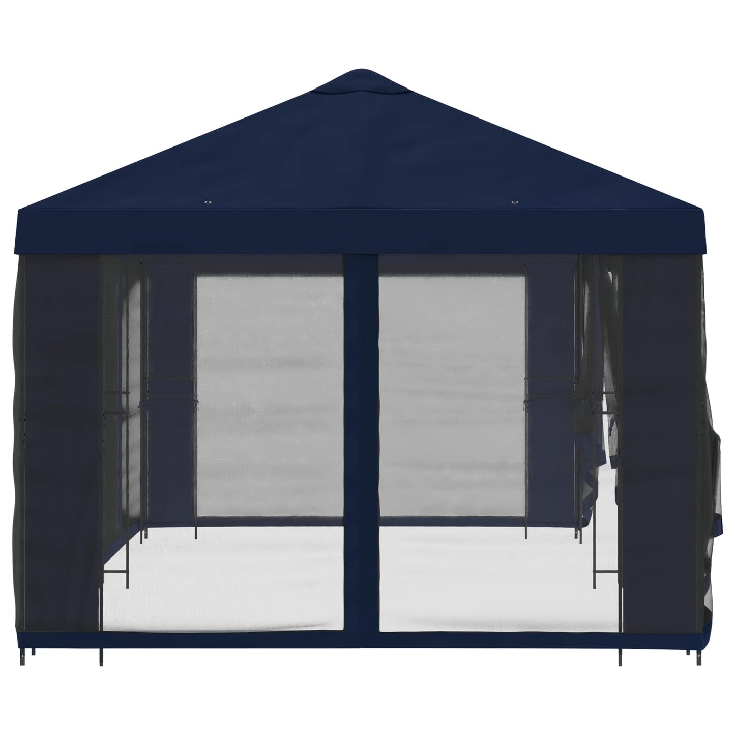 Gazebo con pareti laterali 6 x 3 m Blu Poliestere e Acciaio 190 | homemem39