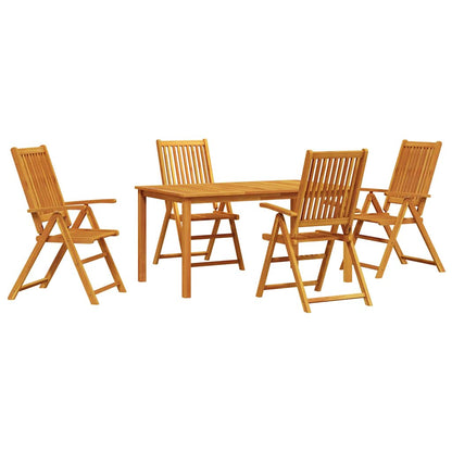 Set da Pranzo per Giardino 5 pcs Marrone - homemem39