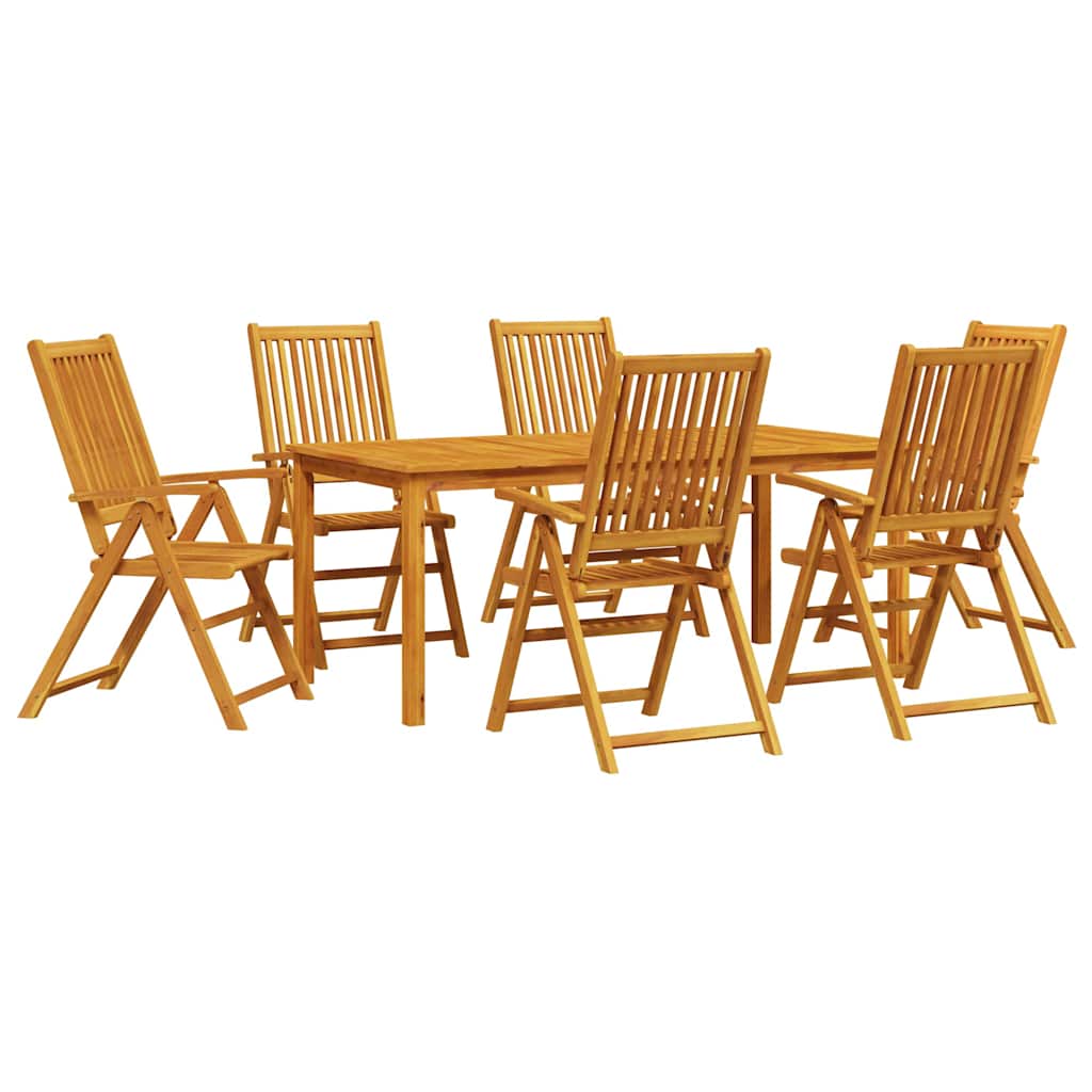 Set da Pranzo per Giardino 7 pcs Marrone - homemem39