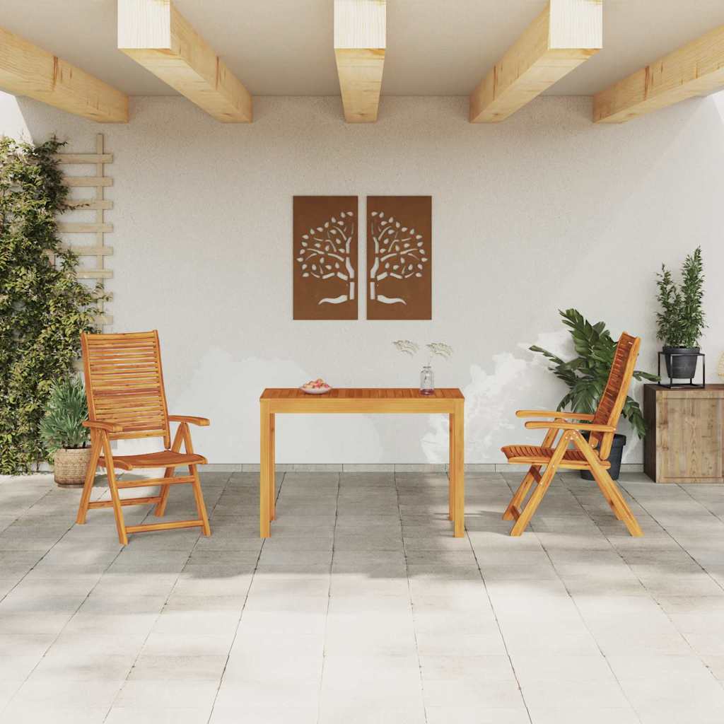 Set da Pranzo per Giardino 3 pcs Marrone