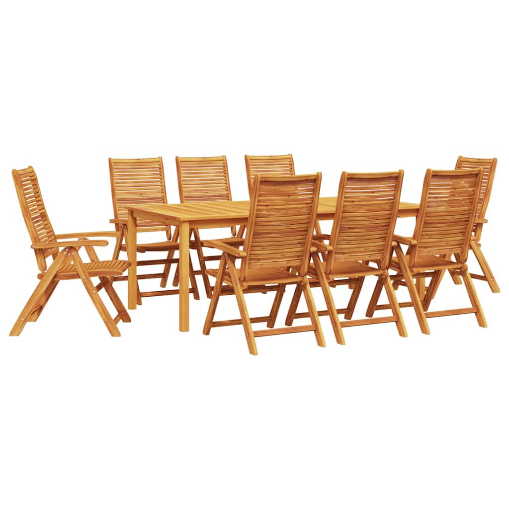 Set da Pranzo per Giardino 9 pcs Marrone | homemem39