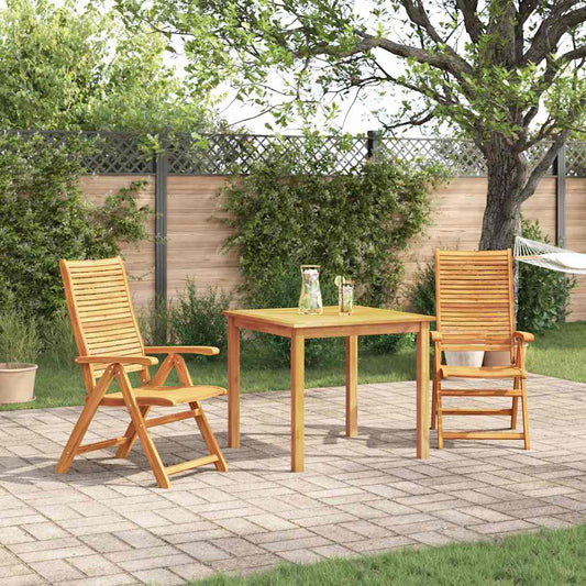Set da Pranzo per Giardino 3 pcs Marrone