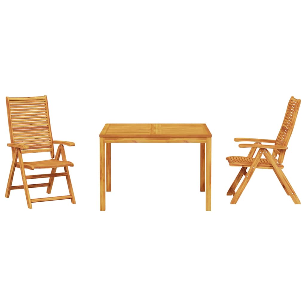 Set da Pranzo per Giardino 3 pcs Marrone | homemem39