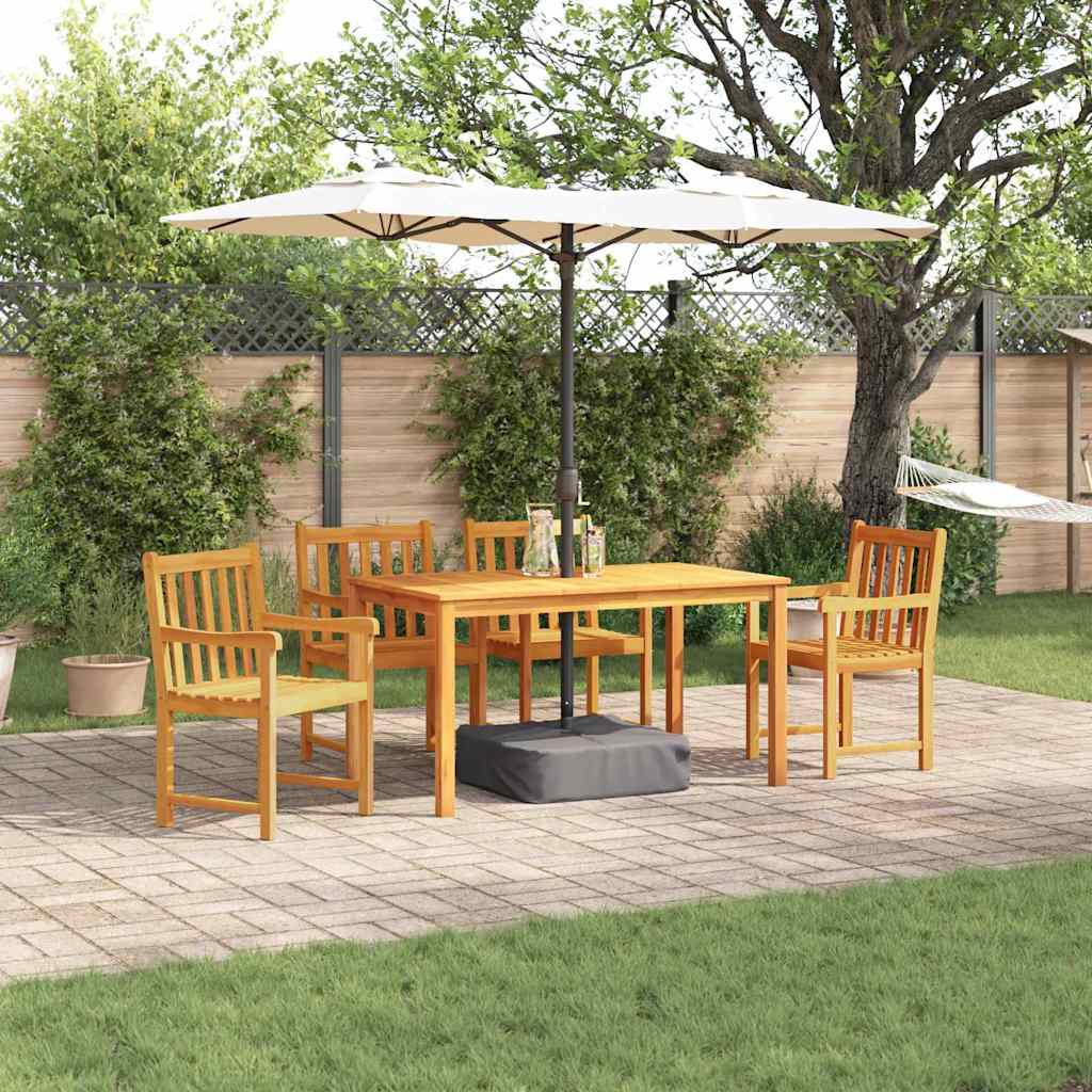 Set da Pranzo per Giardino 5 pcs Marrone | homemem39