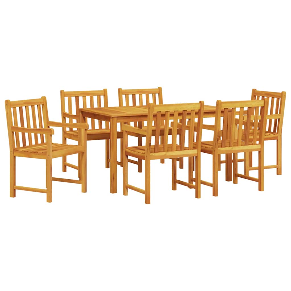 Set da Pranzo per Giardino 7 pcs Marrone | homemem39