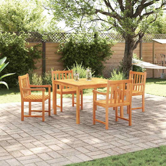 Set da Pranzo per Giardino 5 pcs Marrone