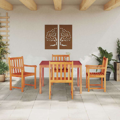 Set da Pranzo per Giardino 5 pcs Marrone