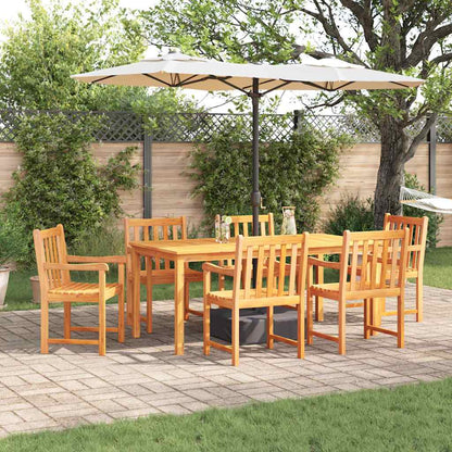 Set da Pranzo per Giardino 7 pcs Marrone