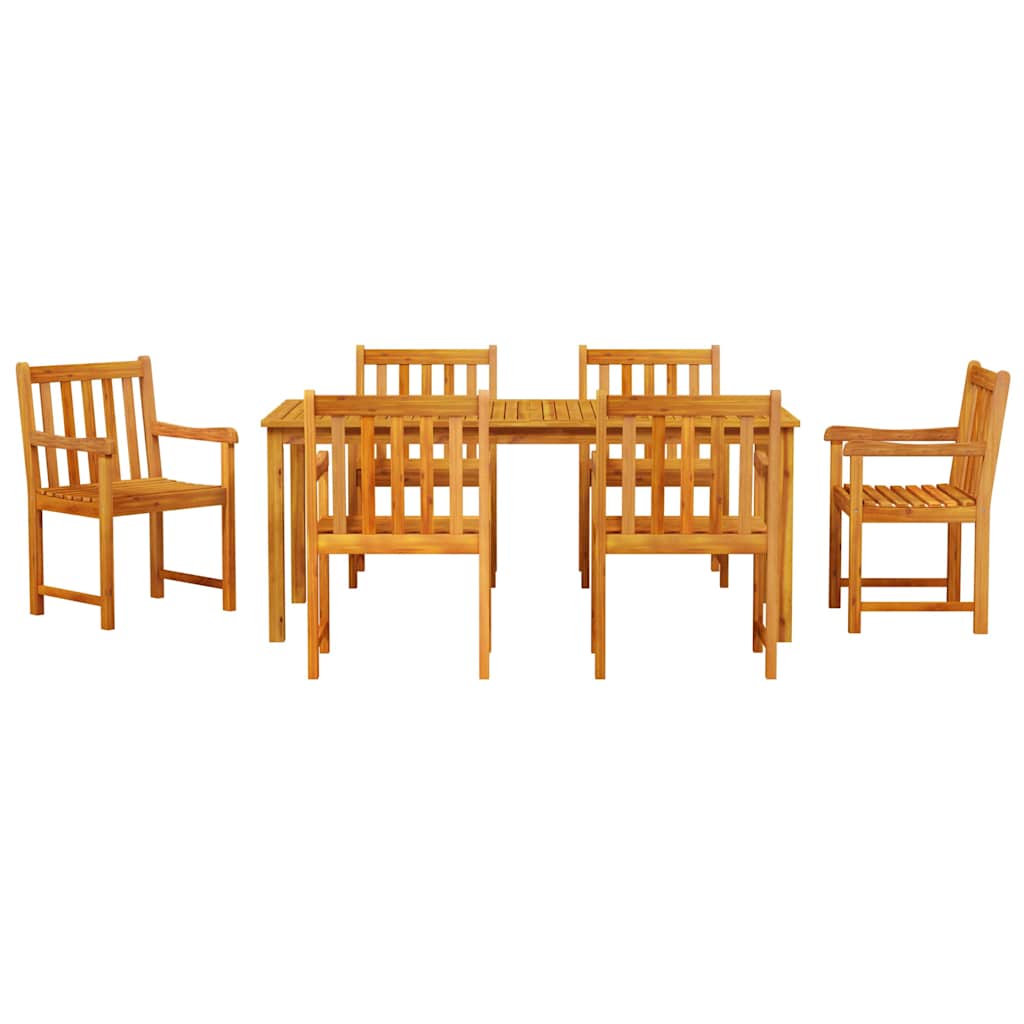 Set da Pranzo per Giardino 7 pcs Marrone