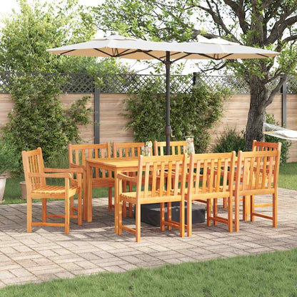 Set da Pranzo per Giardino 9 pcs Marrone