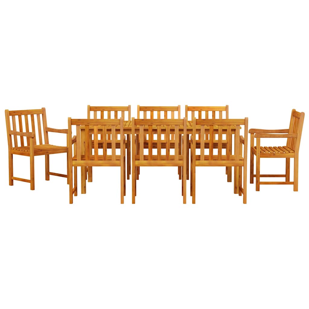 Set da Pranzo per Giardino 9 pcs Marrone